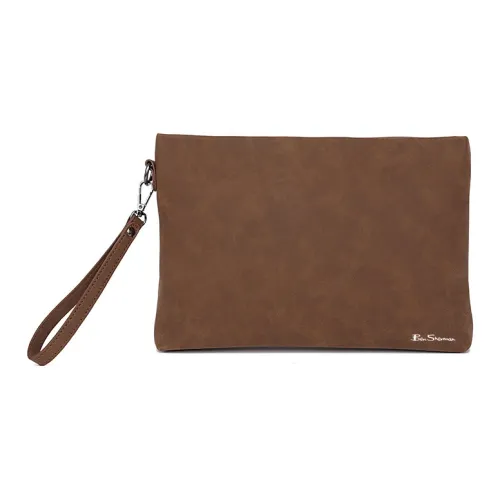 BEN SHERMAN ПУ (полиуретан) клатч унисекс кофе