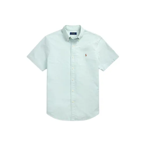 Polo Ralph Lauren Смешанные Зеленые Мужские Рубашки