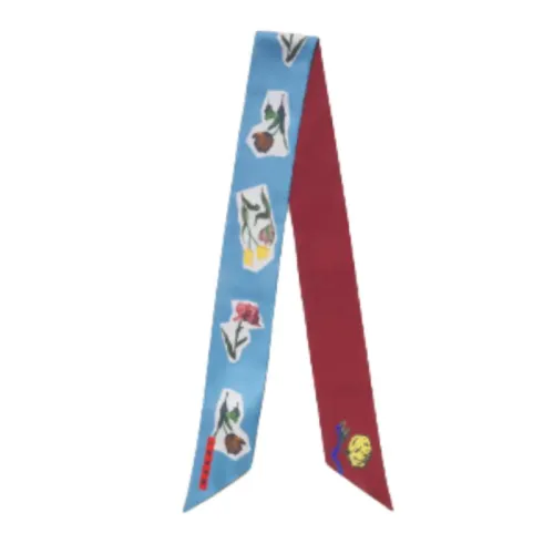 MARNI Шарфы из шелка тутового дерева Унисекс Синий