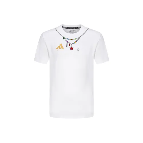 Adidas Sports Casual Круглый вырез Рубашка из хлопка Унисекс