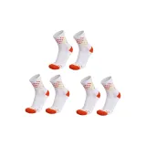 Оранжевый, белый, 3 упаковки (6 пар носков)