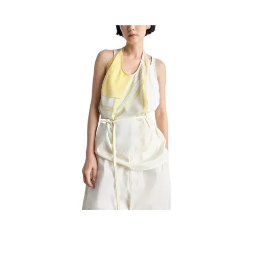 Lemaire Сливочный Женские Майки