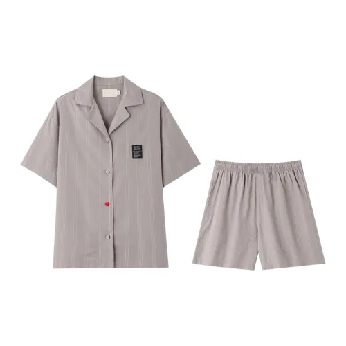 MIOJUER Серые полосы Женские Женские Пижамные комплекты