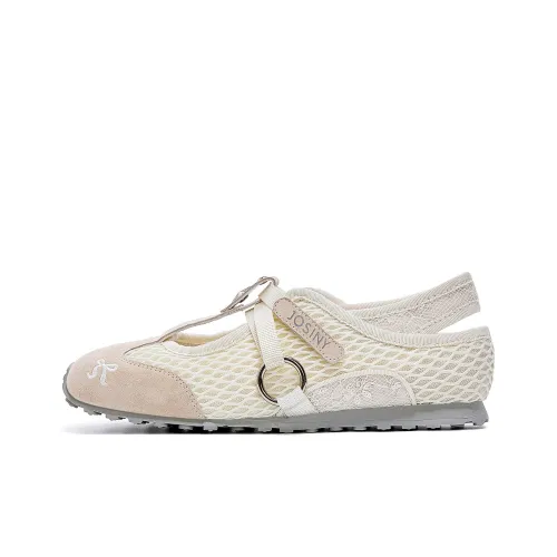 JOSINY Износостойкий и Легкий Низкий Топ Casual Женский Экрю