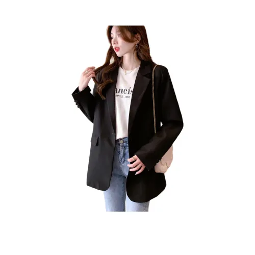 JEANSWEST Бизнес Коммутирование Премиум Кардиган Сатин Однотонный Универсальный Длинный Sleeved Одна Кнопка Весна-осень Женские