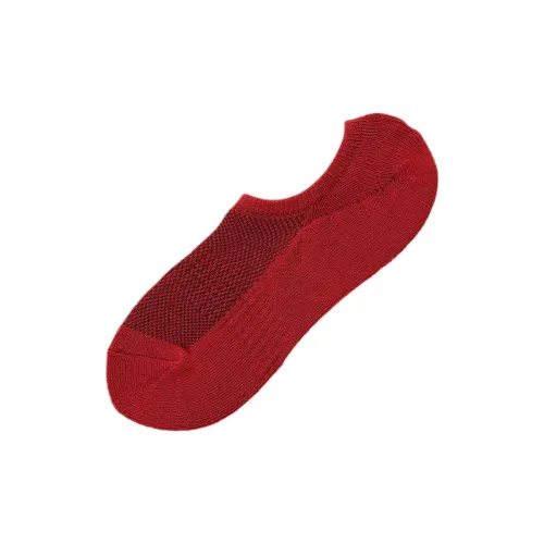 UNIQLO Низкие носки Мужские 1 упаковка Красный
