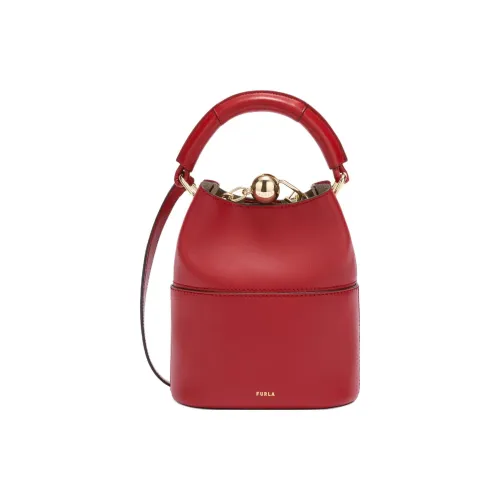Furla Коровья кожа Ведрообразная сумка Сумка через плечо Сумка для женщин Красный