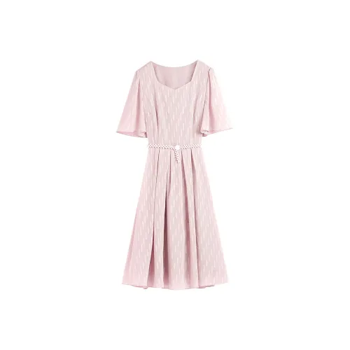 Hang Yi Court Короткий рукав Платье Женское