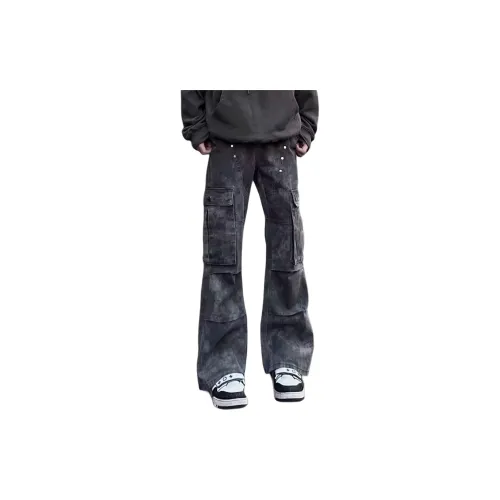 ICEGZ37 Gray Unisex Cargo Pants ICEGZ37 Серый Унисекс Карго Брюки