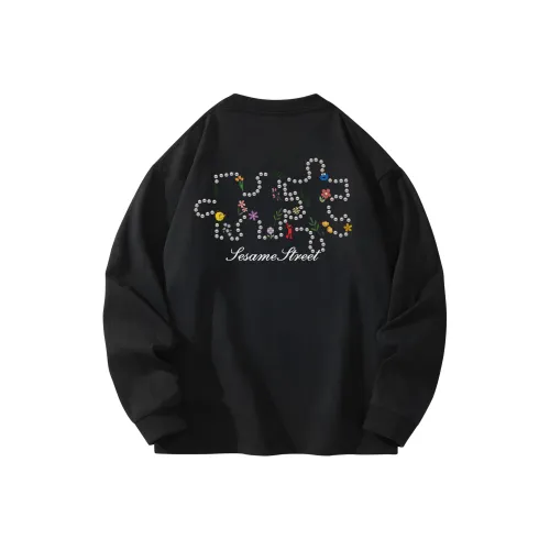 Улица Сезам Длинный рукав Т-рубашка Унисекс