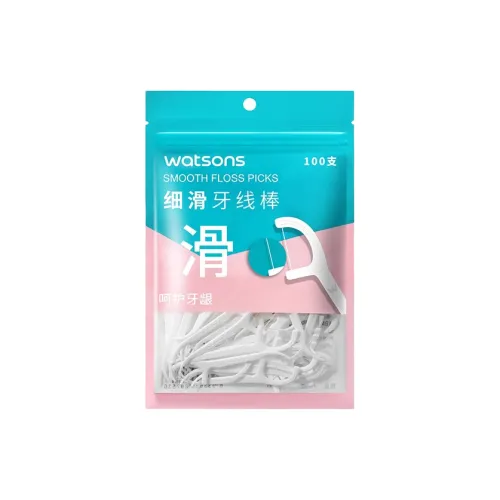Watsons Fine And Smooth Deep Cleansing Protective Dental Floss Sticks 100 шт