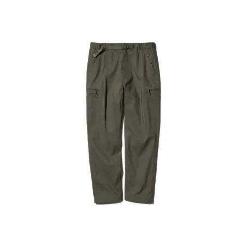 UNIQLO Повседневные брюки Мужские Оливково-зеленые