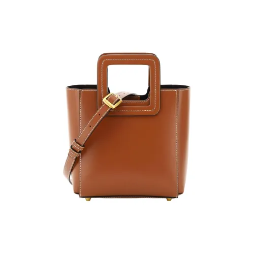 Staud Телячья кожа Одно плечо Сумка Мини Женская Коричневая