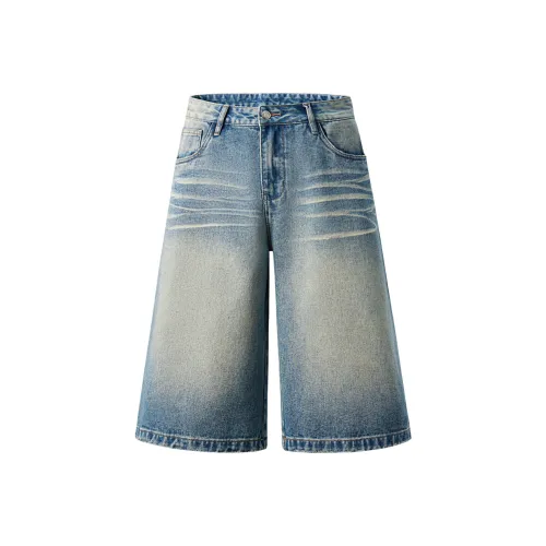 Azvk CD M801 Винтажный синий Унисекс Джинсовые шорты