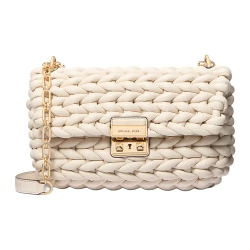 MICHAEL KORS Tribeca Коровья кожа Сумка через плечо Сумка на плечо Большая женская молочно-белая