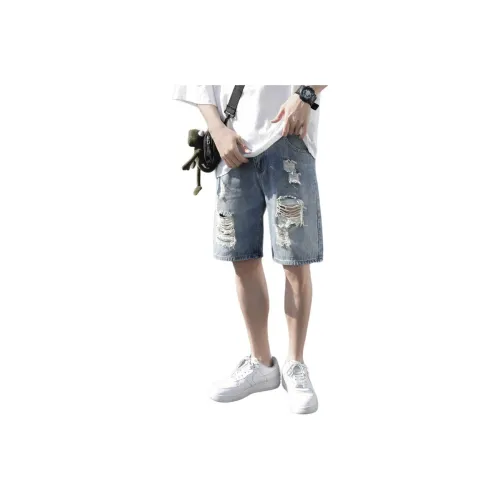 YUQIAN Blue Shorts Men's Denim Shorts