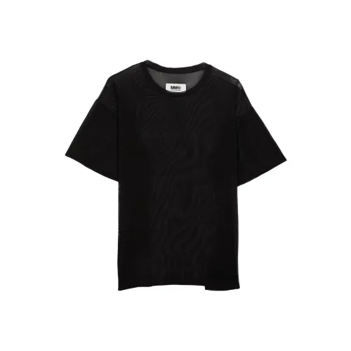 MM6 Maison Margiela совместная брендированная рубашка T Женская Черная