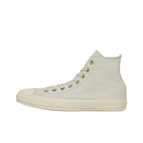 Конверс ALL STAR GOLDLOGOPATCH Износостойкие Высокие Кеды Унисекс Бежевые