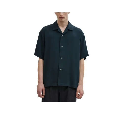 UNITED TOKYO Оливковые Мужские Рубашки