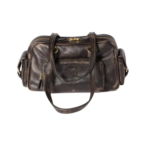 MIU MIU Lambskin Bag Men's Coffee