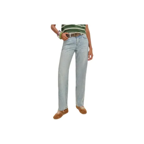 Reformation Charlee Low Шаговый шов Straight Нога Джинсы Женские