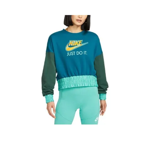 NIKE Бирюзовый Женские Свитшоты