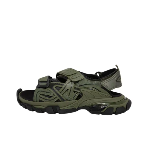 Balenciaga Track Beach Sandals Men's Green