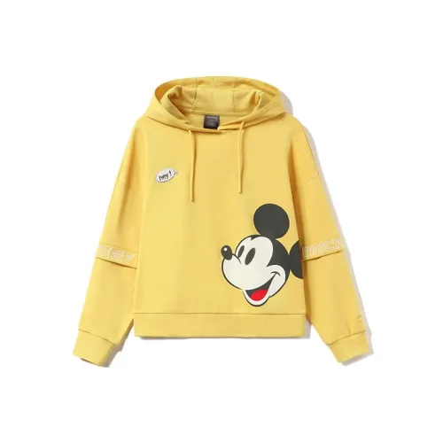 Подкладка x Disney Совместная коллекция Disney Collaboration Collection Mickey Collection Толстовка Женская Молоко Candies Желтый