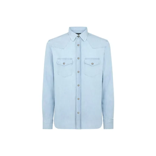 TOM FORD Светло-синие мужские рубашки