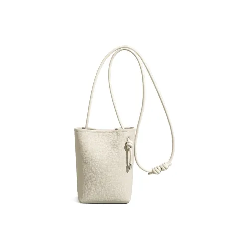 Crtnzo Kroez Сумка через плечо из коровьей кожи с чехлом для телефона стандартная женская цвет экрю цыплячий желтый