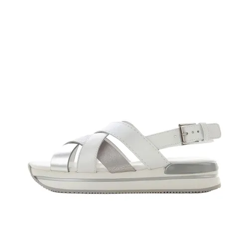 HOGAN H257 Пляжные сандалии Женские Серебряные Белые