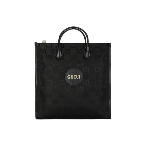 GUCCI Off The Grid Нейлон с кожаными вставками Тоут Сумка Сумка для покупок Портативная Сумка через плечо Мужская Черная
