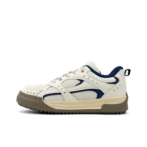 VASIBAEN Покрытие Амортизация Низкие Кроссовки для Скейтбординга Унисекс Бежево-Синий