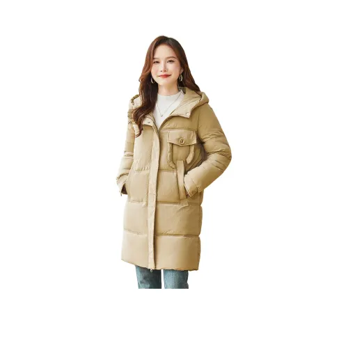 CARBAMMI Хлопковый пуховик женский хаки