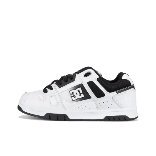 DC Shoes Устойчивые к истиранию Низкие Топы Casual Мужские Черные Белые