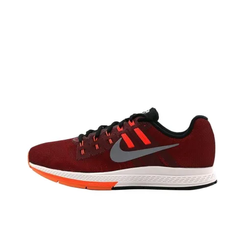 Nike Zoom Structure 19 Устойчивые к истиранию Низкие Беговые кроссовки Мужские Красные