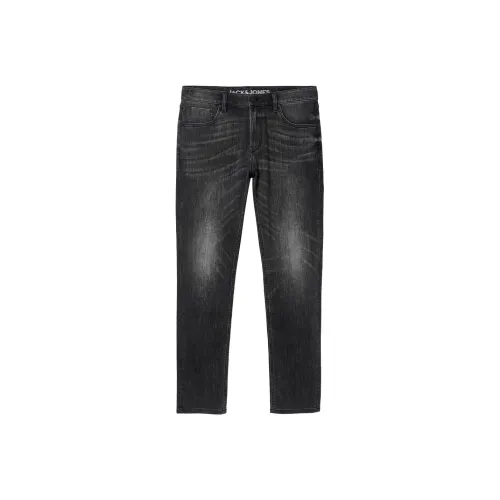 JACK JONES A17 Medium Gray Denim Men's Jeans JACK JONES A17 Средний Серый Деним Мужские Джинсы