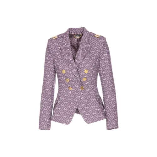 Elisabetta Franchi Фиолетовые Женские Куртки