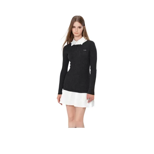 IMXS Urban Hunting Series Длинное платье с длинными рукавами женское темно-серый