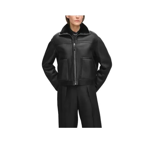 HERMES FW25 Кожа Куртка Женская
