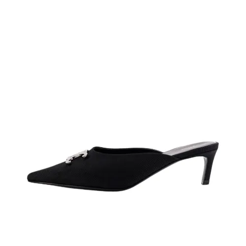 CELINE Triomphe Резиновая подошва Домашние тапочки 5 см Женские Черные