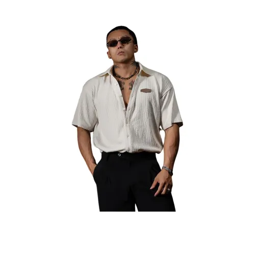 Monster Guardians Рубашка Мужская Бежевая