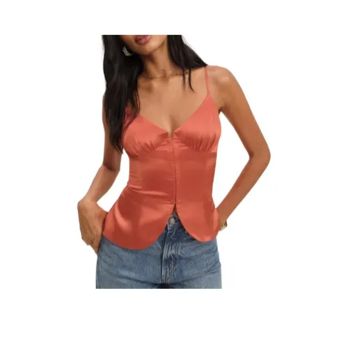 REFORMATION LUMI Шелковый топ с бретелями Женский