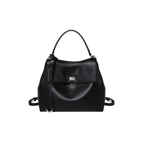 Narandu Коровья кожа с синтетической кожей одно плечо сумка средний размер женский джентльменский черный экрю слоновый серый