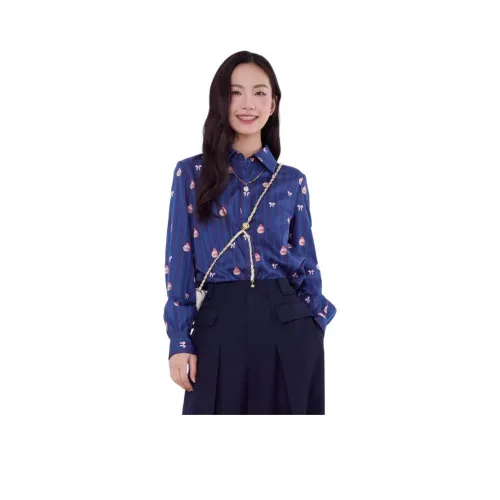 Tanni Темно-синие Женские Рубашки