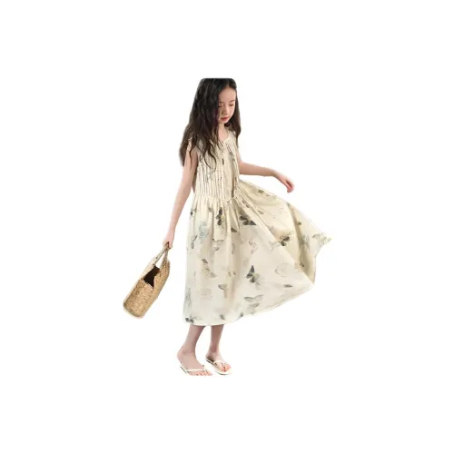 TONYBEAR Бабочка с принтом хлопковая ткань платье