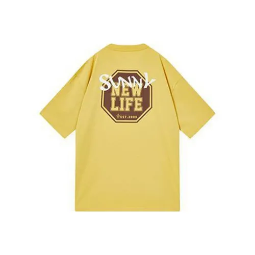 QIAODAN T-рубашка мужская цвет пшеничная солома желтый