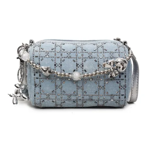 CAREELL Ткань Сумка через плечо Стандартная Женская Серебряный Черный Синий