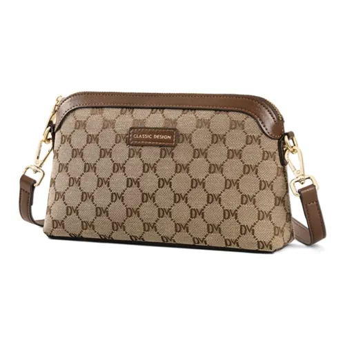 Crtnzo Kroez Сумка через плечо из ткани стандартная женская кофейного цвета