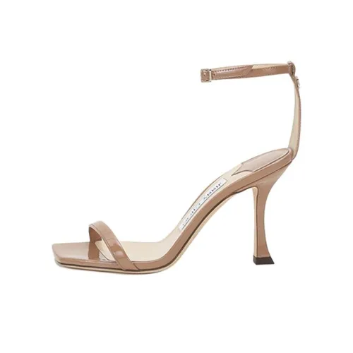 Jimmy Choo Zhou Yangjie One Ремень Сандалии Женские Deep Нюдовый